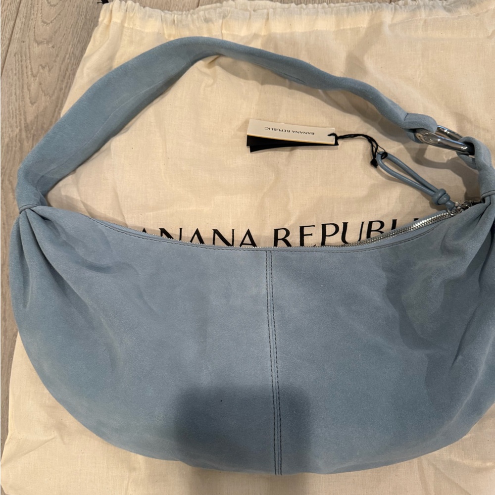 Banana Republic Suede Hobo Bag/ NeW - Picture 2 of 6